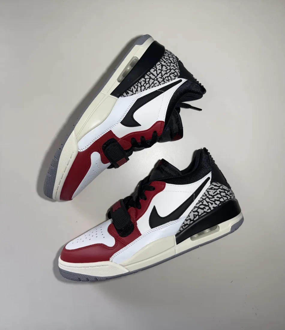 Nike Air Jordan Legacy 312 Low · Black, Red and White